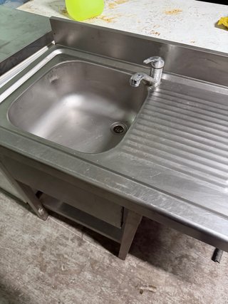 Fregadero Acero Inoxidable 120x55x85 para lavavjil