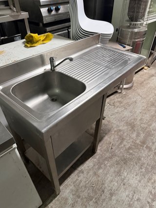 Fregadero Acero Inoxidable 120x55x85 para lavavjil