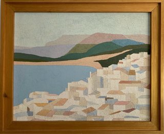 Oleo Manolo Fuertes Paisaje Marino