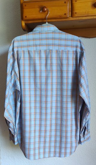 Camisa cuadros azules con colores Dustin Vintage