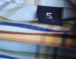 Camisa cuadros azules con colores Dustin Vintage