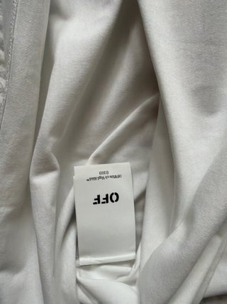 Maglietta Off-White S Bianca Uomo, logo ricamato
