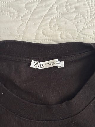 Camiseta ZARA Heavy Weight Negra Talla L