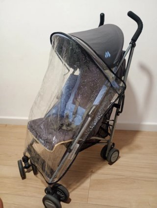 Carrito Maclaren azul y gris