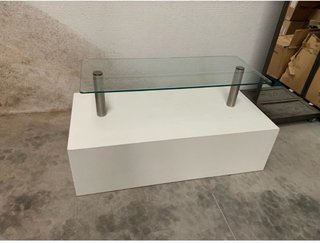 Mesa almacenaje y expositor tienda