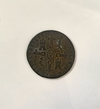 8 maravedís Isabel II