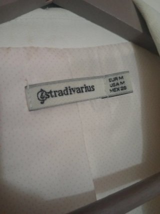 Americana Stradivarius Blanca Talla M