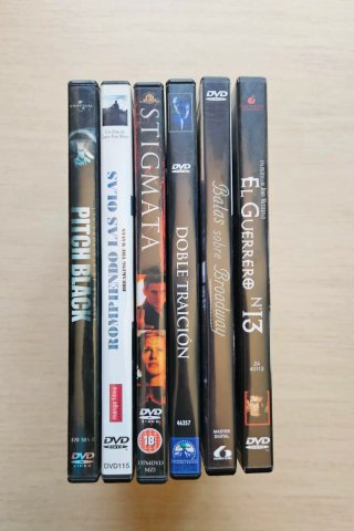 Lote 6 Películas DVD Acción/Aventura/Crimen