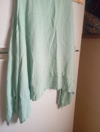 Blusa verde sin mangas