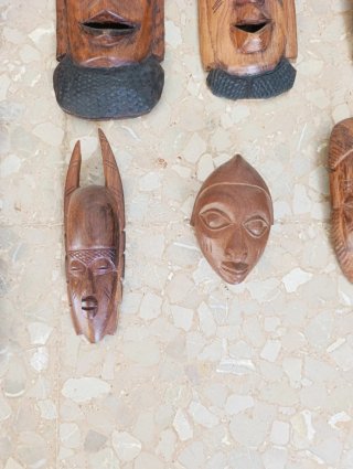 Lote 10 Piezas Artesanía Africana Madera