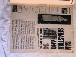 Lote de cinco revistas antiguas Fotogramas 1966