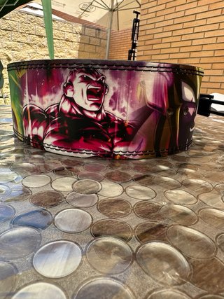 Cinturón Powerlifting Cuero Nobuk Dragon ball Z
