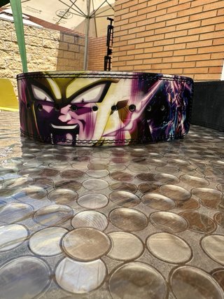 Cinturón Powerlifting Cuero Nobuk Dragon ball Z