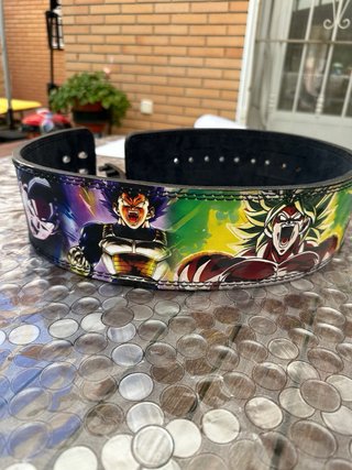 Cinturón Powerlifting Cuero Nobuk Dragon ball Z