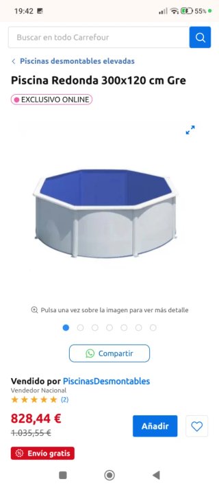 Piscina GREC 300cm x 120cm
