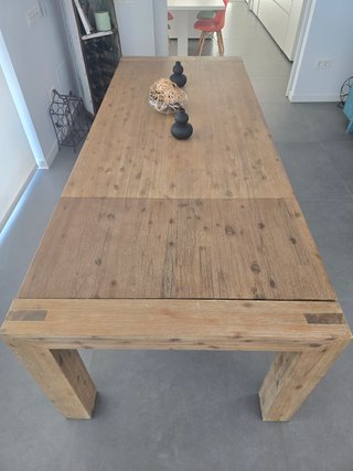 Mesa comedor extensible madera maciza