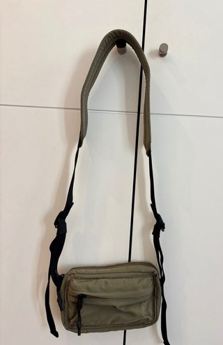 Bolso Zara Sport Caqui Tira Hombro nuevo