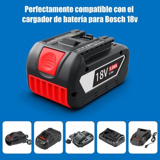 2 Baterías de Repuesto para Bosch 18V 5.0Ah Li-Ion