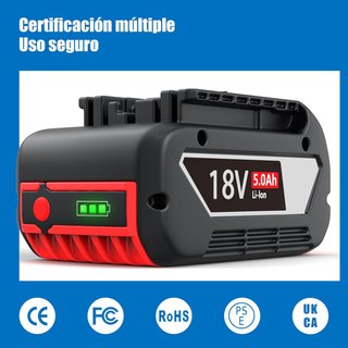2 Baterías de Repuesto para Bosch 18V 5.0Ah Li-Ion