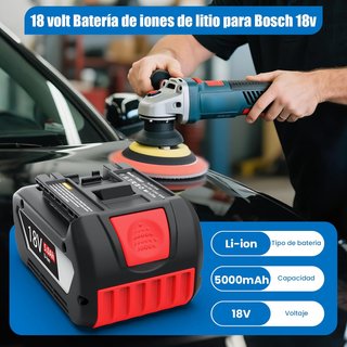 2 Baterías de Repuesto para Bosch 18V 5.0Ah Li-Ion