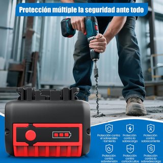 2 Baterías de Repuesto para Bosch 18V 5.0Ah Li-Ion