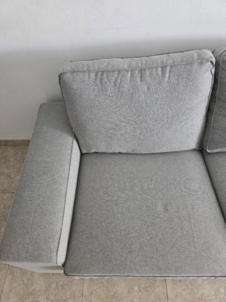 Sofá KIVIK IKEA Gris Tela