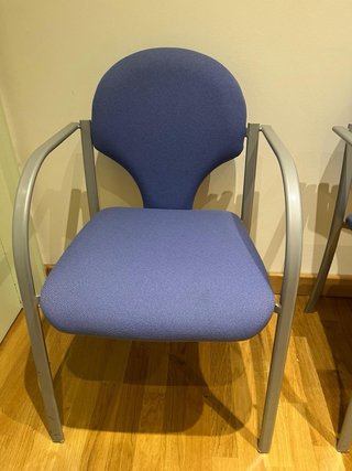 Lote 2 Sillas Confidente Azul