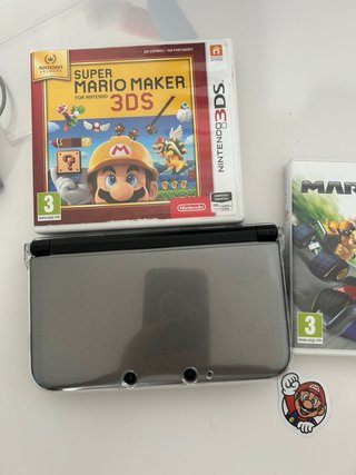 Nintendo 3DS XL  + Mario Kart 7 y Mario Maker