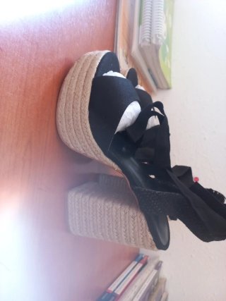Sandalias Bershka Negras Talla 40