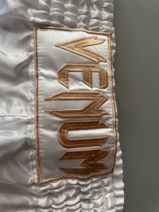 Pantalón de Lucha Venum Blanco y Dorado
