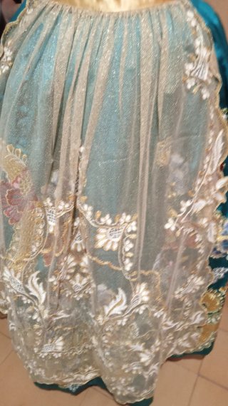 Traje de Fallera Turquesa Talla 36