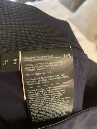 Pantalones C&A azul talle alto