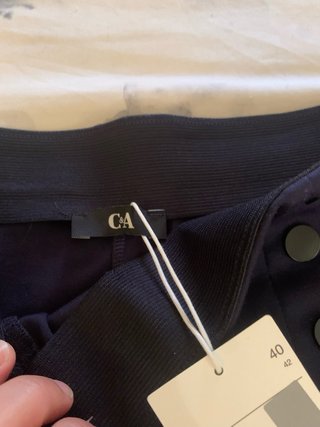 Pantalones C&A azul talle alto