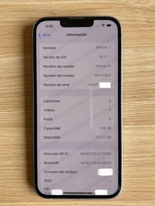 iPhone 14 Azul 128GB