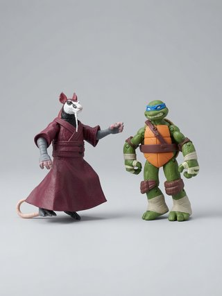 Figuras Tortugas Ninja Leonardo y Splinter