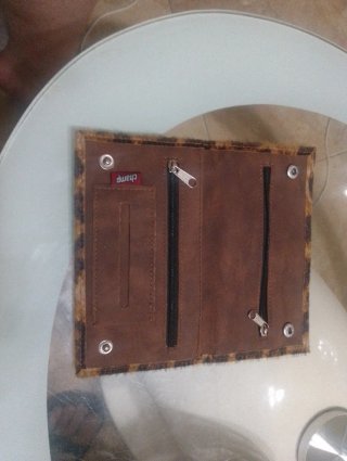 Cartera con estampado de leopardo
