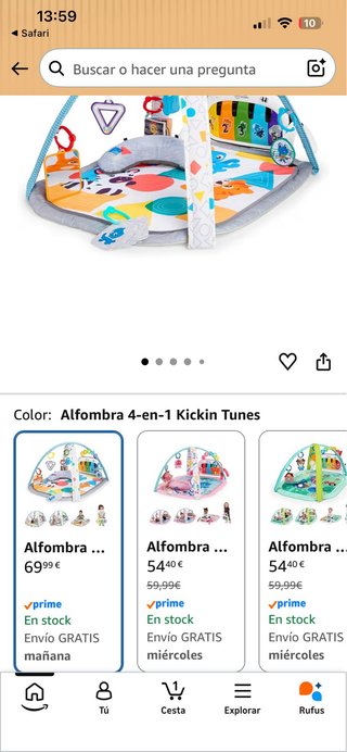 Gimnasio para bebé con piano y arco-BABY EINSTEIN