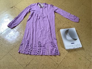 Camisola malva manga larga