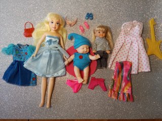Lote Muñecas Barbie y Príncipe