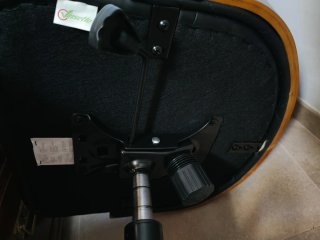 Silla de oficina madera y metal