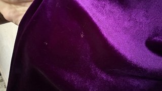 Vestido largo terciopelo morado