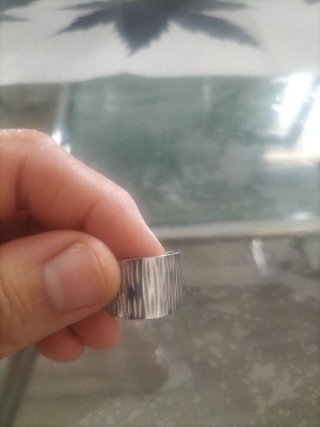 Lote 2 Anillos Ajustables Negro y Plata