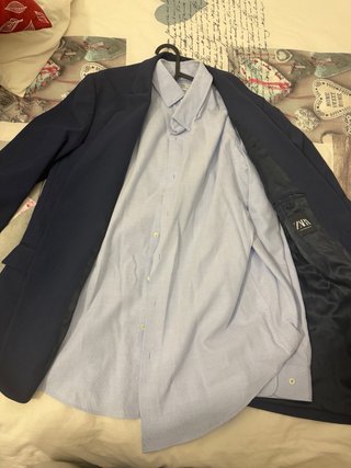 Traje Zara Azul