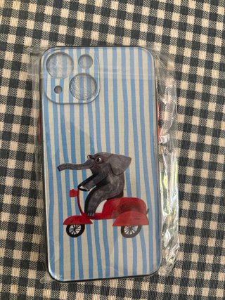 Funda iPhone 13 Mini Elefante Scooter