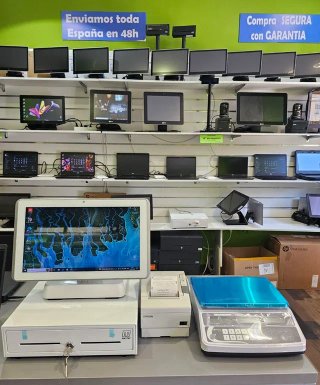 Moderno Pack TPV blanco, muy bonito, con Windows