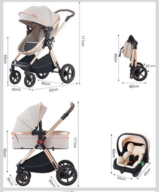 Cochecito de bebé bidireccional