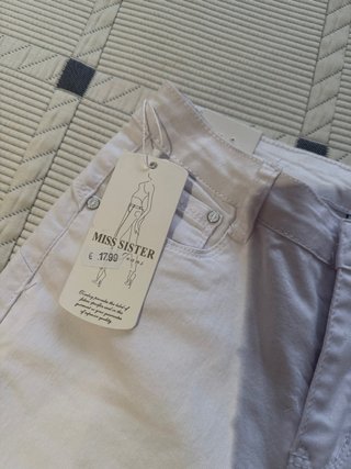 Pantalón vaquero blanco MISS SISTER