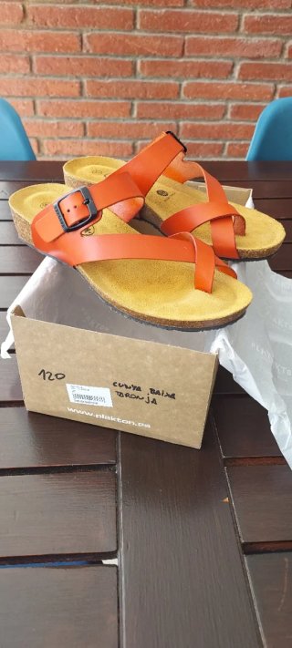 Sandalias Plakton Naranja Talla 37