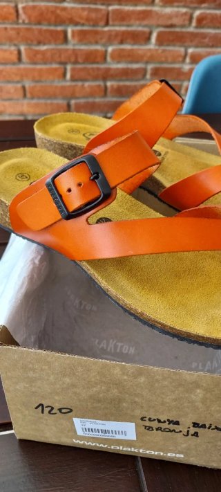 Sandalias Plakton Naranja Talla 37