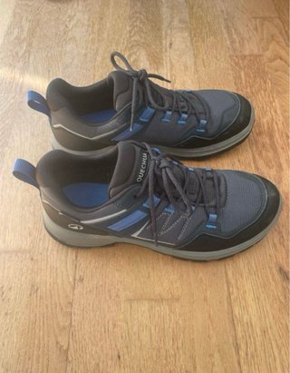 Zapatillas trekking grises y azules talla 41
